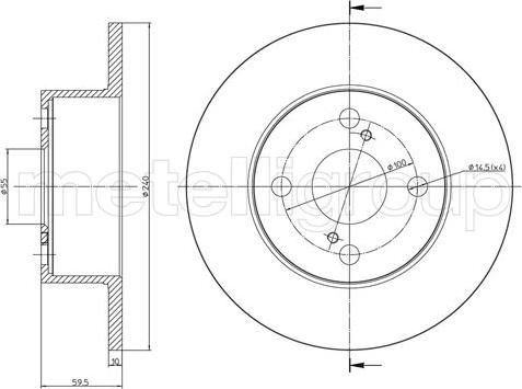 Cifam 800-967 - Brake Disc autospares.lv