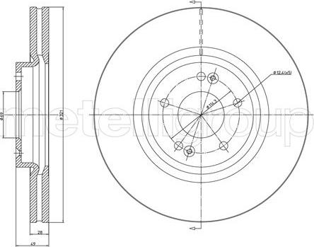 Cifam 800-900C - Brake Disc autospares.lv