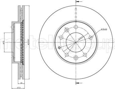 Cifam 800-901C - Brake Disc autospares.lv