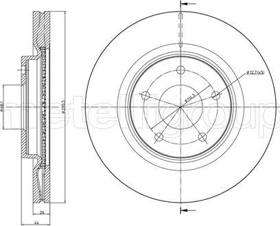 Cifam 800-902C - Brake Disc autospares.lv