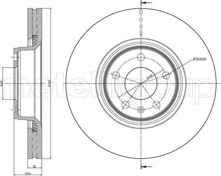 Cifam 800-916C - Brake Disc autospares.lv