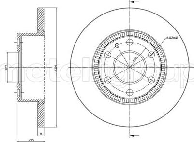 Cifam 800-910C - Brake Disc autospares.lv