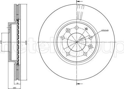 Cifam 800-984C - Brake Disc autospares.lv