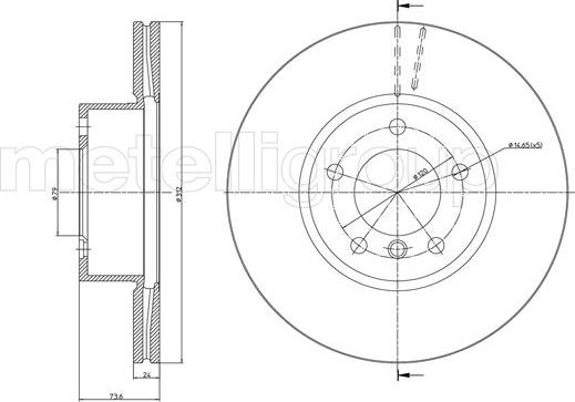 Cifam 800-986C - Brake Disc autospares.lv