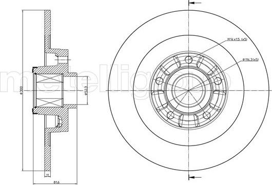 Cifam 800-980 - Brake Disc autospares.lv