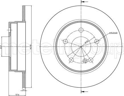 Cifam 800-982C - Brake Disc autospares.lv