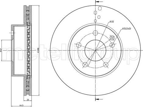 Cifam 800-934C - Brake Disc autospares.lv