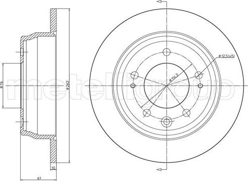 Cifam 800-928C - Brake Disc autospares.lv