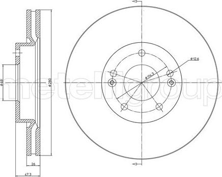 Cifam 800-927C - Brake Disc autospares.lv