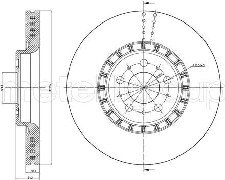 Cifam 800-974C - Brake Disc autospares.lv