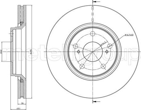 Cifam 800-978C - Brake Disc autospares.lv