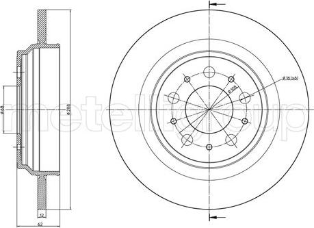 Cifam 800-973C - Brake Disc autospares.lv