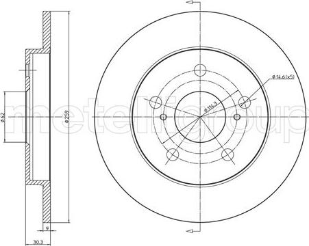 Cifam 800-977C - Brake Disc autospares.lv