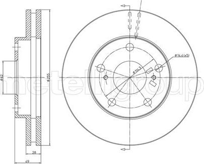 Cifam 800-494 - Brake Disc autospares.lv