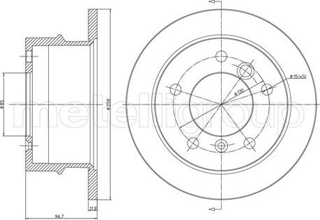 Cifam 800-491 - Brake Disc autospares.lv