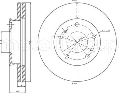 Cifam 800-449 - Brake Disc autospares.lv