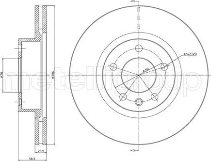 Cifam 800-446 - Brake Disc autospares.lv