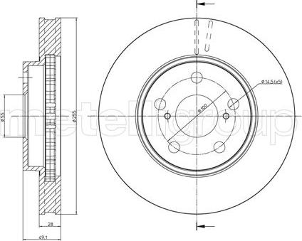 Cifam 800-447 - Brake Disc autospares.lv