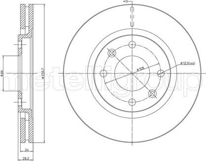 Cifam 800-455 - Brake Disc autospares.lv