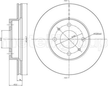 Cifam 800-456 - Brake Disc autospares.lv