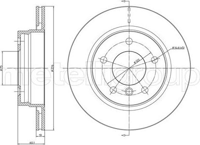 Cifam 800-450C - Brake Disc autospares.lv