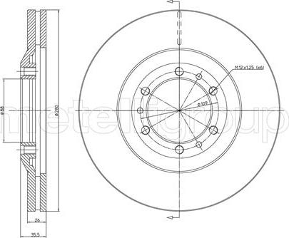 Cifam 800-452 - Brake Disc autospares.lv