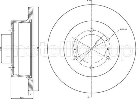 Cifam 800-464 - Brake Disc autospares.lv