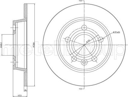 Cifam 800-404C - Brake Disc autospares.lv