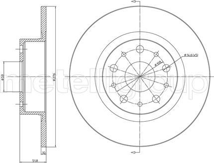 Cifam 800-410C - Brake Disc autospares.lv