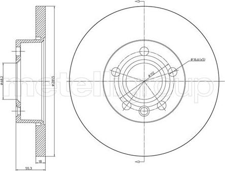 Cifam 800-484 - Brake Disc autospares.lv