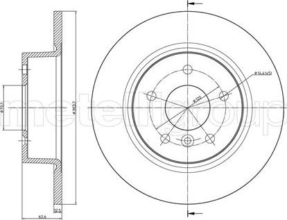 Cifam 800-483C - Brake Disc autospares.lv