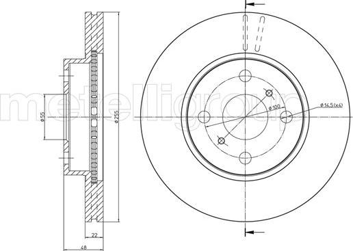 Cifam 800-439 - Brake Disc autospares.lv