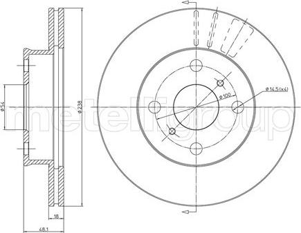 Cifam 800-435 - Brake Disc autospares.lv