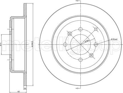 Cifam 800-431C - Brake Disc autospares.lv