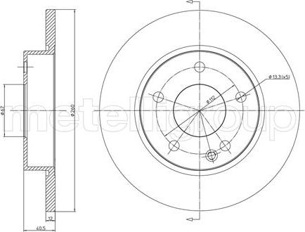 Cifam 800-470C - Brake Disc autospares.lv