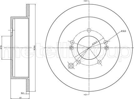 Cifam 800-592C - Brake Disc autospares.lv