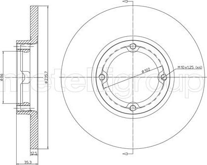 Cifam 800-597C - Brake Disc autospares.lv