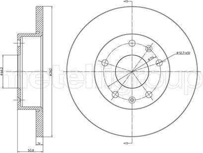 Cifam 800-544C - Brake Disc autospares.lv