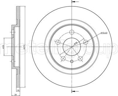 Cifam 800-554C - Brake Disc autospares.lv