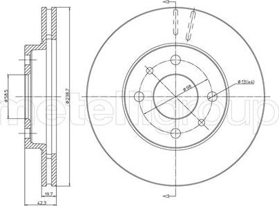 Cifam 800-553 - Brake Disc autospares.lv