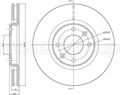 Cifam 800-566C - Brake Disc autospares.lv