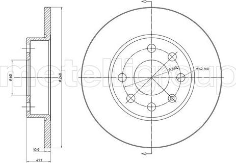 Cifam 800-568C - Brake Disc autospares.lv