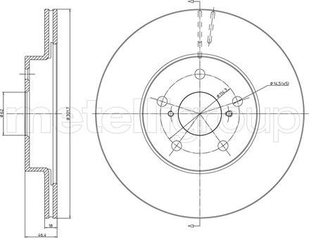 Cifam 800-509 - Brake Disc autospares.lv