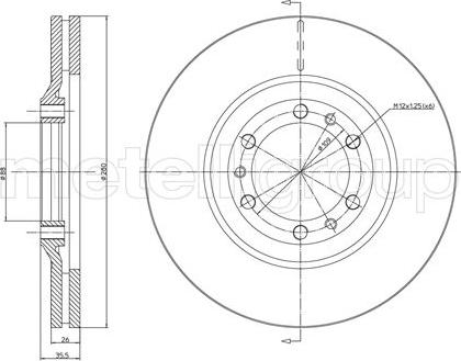 Cifam 800-502 - Brake Disc autospares.lv