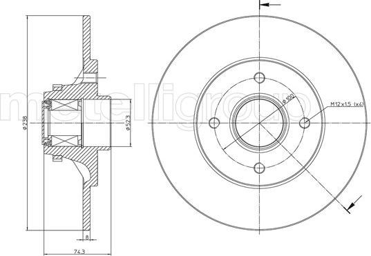 Cifam 800-516 - Brake Disc autospares.lv