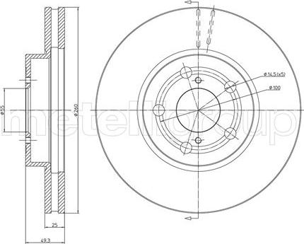 Cifam 800-512C - Brake Disc autospares.lv