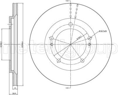 Cifam 800-589 - Brake Disc autospares.lv