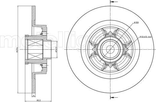 Cifam 800-584 - Brake Disc autospares.lv