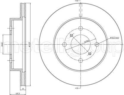 Cifam 800-586 - Brake Disc autospares.lv