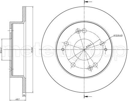 SBS 1815312634 - Brake Disc autospares.lv